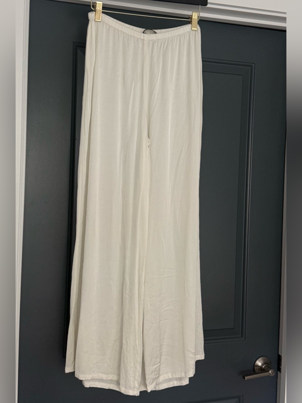 NAADAM silk like white pants M